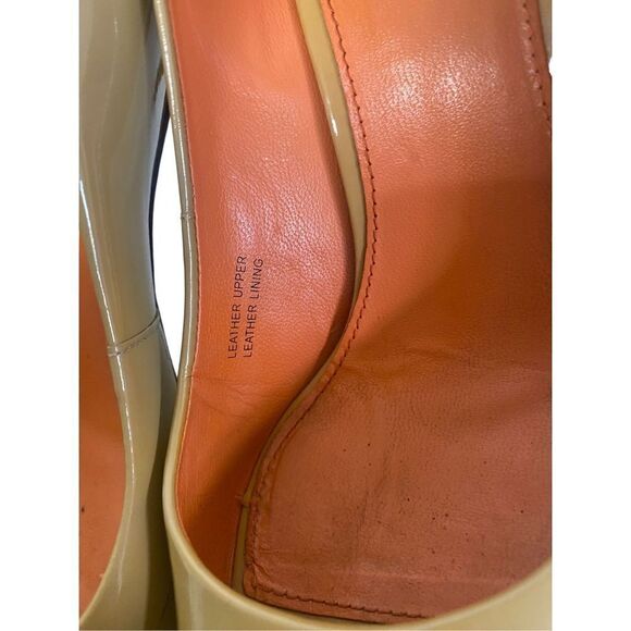 Via Spiga Patent Leather Pumps with Peep Toe - Picture 14 of 15